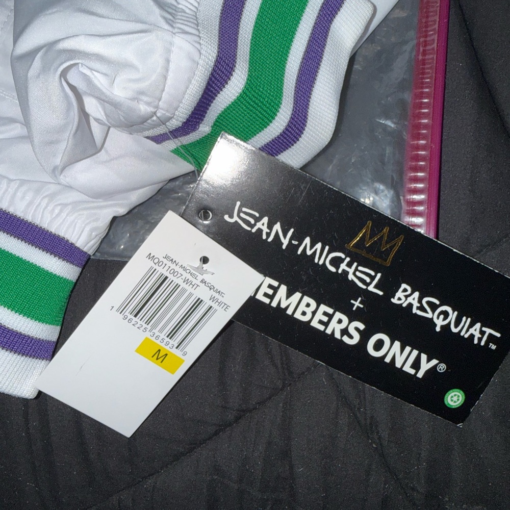 Jean-Michel Basquiat x Members Only white bomber jacket Size M - Picture 6 of 6